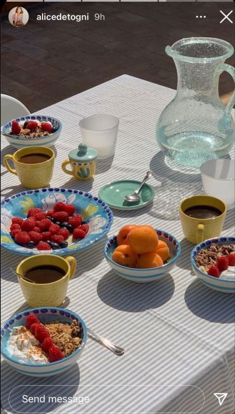 Breakfast Summer Aesthetic, Italian Morning Aesthetic, Italian Lunch Aesthetic, Summer Breakfast Aesthetic, Italian Breakfast Aesthetic, Healthy Summer Aesthetic, Italian Coffee Aesthetic, Breakfast Table Aesthetic, Breakfast Layout