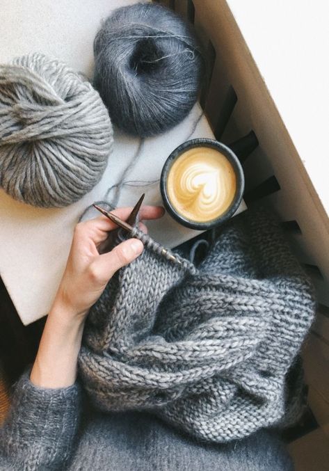 Monday Coffee, Double Pointed Needles, Knit Picks, Hand Knitted Sweaters, Stockinette Stitch, Garter Stitch, Autumn Aesthetic, Knit Fashion, Knitting Inspiration