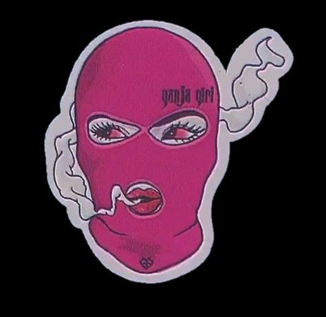 Smoking smoke balaclava rosa Ski Mask Painting Canvas, Ski Mask Girl Aesthetic, Mask Drawing, Mask Painting, Mask Girl, Pop Art Wallpaper, Painting Of Girl, Alien Art, Graphic Tee Design