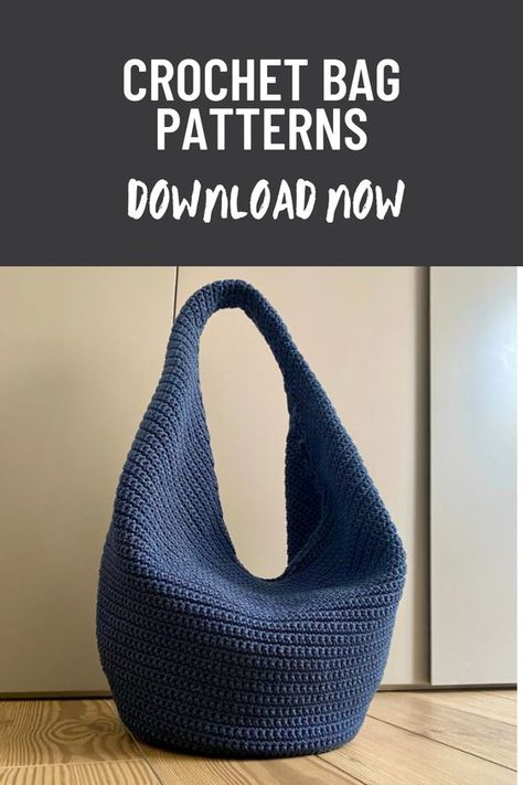 "Browse through our curated collection of crochet bag patterns! From stylish totes to handy market bags, find the perfect pattern to showcase your crochet skills and carry your essentials in style." Crochet With Plastic Bags Free Pattern, Crochet Patterns Bags Free Handbags, Crochet Slouch Bag Pattern Free, Crochet Slouchy Bag, Crochet Sack Bag, Crochet Slouch Bag, Crochet Easy Bag Free Pattern, Tote Bag Pattern Crochet, Crochet Bags Purses Pattern Free