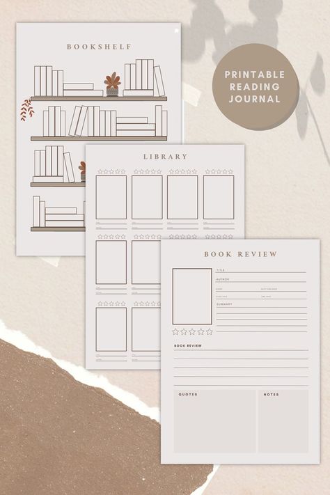 Book To Read List Printable, Book Library Template, Reading Journal Spreads Digital, Book Journal Spreads Digital, Reading Journal Bookshelf Template, Reading Diary Design, Goodnotes Reading Journal Templates Free, Book Wishlist Template, Digital Reading Journal Template Free