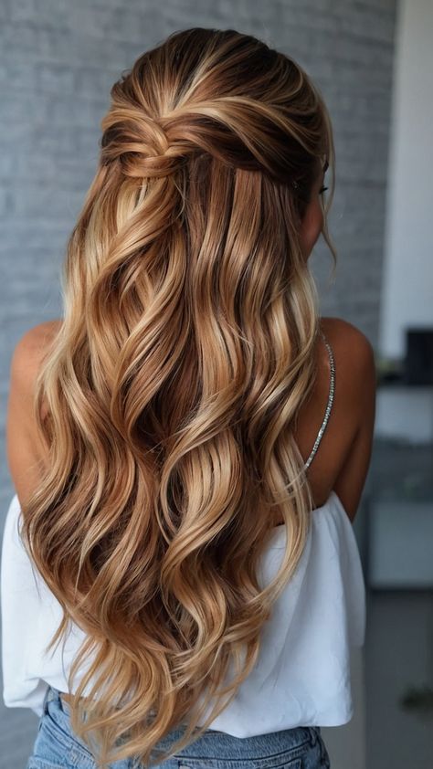 Get ready for Homecoming with the ultimate guide to hoco hairstyles Whether you have long medium-length or short hair weve got a stunning style for you Explore easy and chic options like simple half-up hairstyles perfect for showcasing your unique look If you prefer a sleek and polished appearance check out our tips for straight hair or opt for a trendy half-up half-down style thats ideal for all hair types Dont worry if you have natural curly hair or shoulder-length locks we Casual Half Up Half Down Hair Tutorial, Hairstyles Half Up And Half Down, Cute Half Up Hairstyles For Medium Hair, Elegant Prom Hairstyles For Medium Hair, Hoco Hairstyles Half Up Half Down, Curled Half Up Half Down Hairstyles, Hoco Hairstyles For Long Hair, Half Up Half Down Curled Hair, Tips For Straight Hair