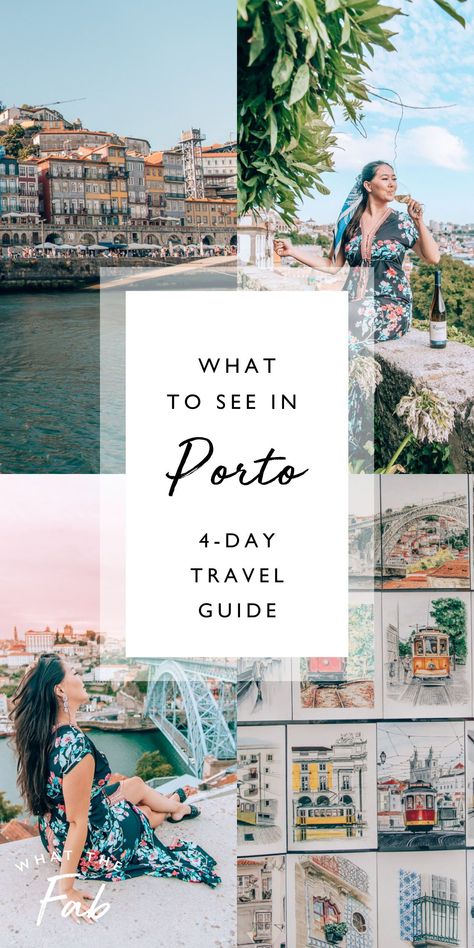 Planning a trip and wondering what to see in Porto? I’ve got you covered with this in-depth travel guide! | What to See in Porto: 4-Day Travel Guide. Porto, Portugal. Plan your 2 or 4 days trip to Porto, Portugal the next time you visit Europe. | What The Fab Porto Portugal Outfits, Porto Itinerary 3 Days, Porto 2 Days, Day Trips From Porto Portugal, Porto In February, Porto Itinerary, Porto What To See, Porto Portugal Instagram Spots, One Day In Porto