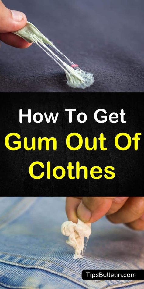 Remove Gum From Clothes, Gum Removal, Clean Baking Pans, Cleaning Painted Walls, Homemade Cleaning Solutions, Cleaning Tips Tricks, Glass Cooktop, Deep Cleaning Tips, Laundry Tips