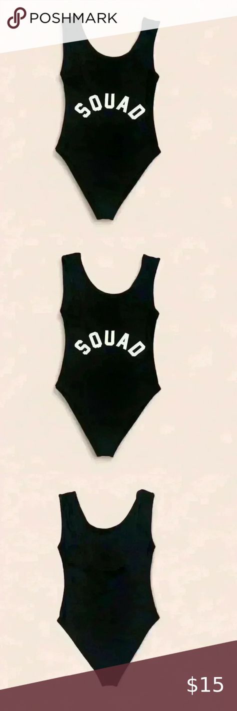 Ravesuits SQUAD Black One Piece Swimsuit High Cut Backless Strappy Bandeau S