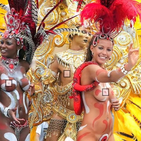 #IXWI #Photo #Art #Creation #Creativity #Educational #Discovery #Strange #misterious #extraordinary #Carnivals #Carnival #Masquerades #Masquerade #Brazil Carnaval Outfit, Brazil Carnival, Notting Hill Carnival, Body Painting, Brazil, Carnival, Dancer, Wonder Woman, Princess Zelda