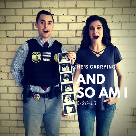 Proud police officers wife announces baby! Police Pregnancy Announcement, Police Baby Announcement, Police Baby, Police Wife Life, Future Mommy, Wife Life, Baby Gender Reveal, Police Officers, Baby Reveal