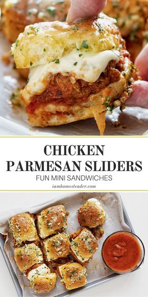 Mini Panini, Parmesan Sliders, Easy Slider Recipes, For Dinner, Mini Sandwiches, Slider Recipes, Football Food, Idee Pasto Sano, Game Day Food