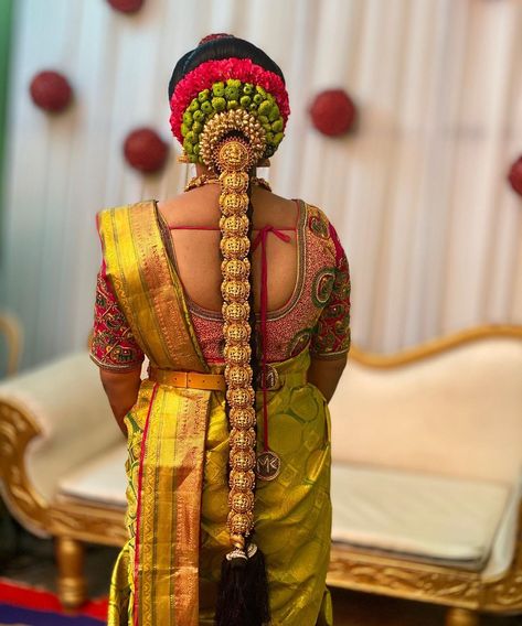 Hairstyle @bloombridalstudio #coimbatoremakeupartist #coimbatoremakeup #coimbatorehairstyle  #tamilwedding #hinduwedding #tamilbride #hindubride #southasianbride #makeup #hairstyle #bridal #bridalmakeup #traditional #marriage #wedding #southasianwedding #bridaljewellery #asianbridal #sareedraping #bridalsaree #saree #weddingsaree #hairbraid Kerala Wedding Hairstyle, Wedding Hairstyle With Flowers, Hairstyle With Flowers, Jadai Billai, Hairstyle Bridal, Recipes Using Bananas, Kerala Wedding, Tamil Brides, Traditional Marriage