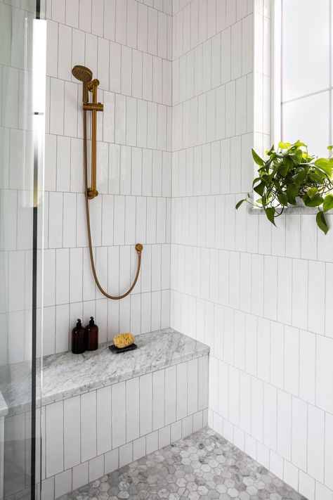 27 Bathroom Tile Ideas for Your Next Renovation Bathroom 2024, Subway Tile Showers, Subway Tiles Bathroom, Shower Tile Ideas, Primary Bath, Bathroom Tile Ideas, Creative Bathroom, Large Tile, Large Format Tile