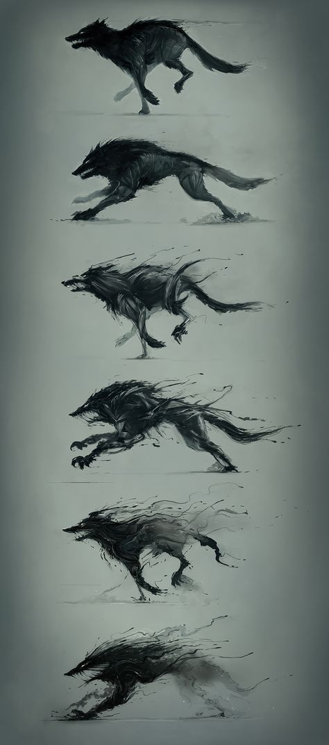 Lup Singuratic, White Images, Urban Sketchers, Wolf Art, 판타지 아트, Creature Design, Creature Art, 그림 그리기, Dark Art