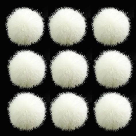 Amazon.com: Ouliget Fluffy Faux Fur Pom Pom Ball,DIY Crafts Faux Fur Pompom Balls Small,Removable Knitting Scarves Gloves Bags Keychains Faux Fur Fabric Ball,2.3Inches 20 Pieces ,White : Arts, Crafts & Sewing Pompom Balls, Knitting Scarves, Fur Fabric, Faux Fur Fabric, Faux Fur Pom Pom, Fur Pom Pom, Crafts Sewing, Scrapbook Supplies, Keychains