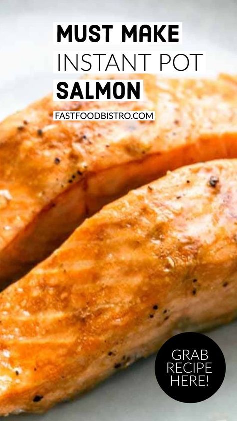 Balsamic Salmon Recipes, Pressure Cooker Salmon, Moist Salmon, Instant Pot Salmon, Salmon Fish Cakes, Multi Cooker Recipes, Fish Dinner Recipes, Easy Salmon Recipes, Best Instant Pot Recipe