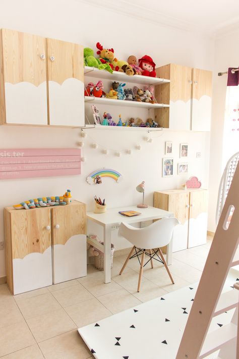 Ivar Kids Desk, Ikea Ivar Hack Kids Room, Ikea Ivar Kids, Ivar Ikea Kids, Ivar Entryway, Ivar Hallway, Ivar Playroom, Ivar Ikea Kids Room, Ikea Ivar Kids Room