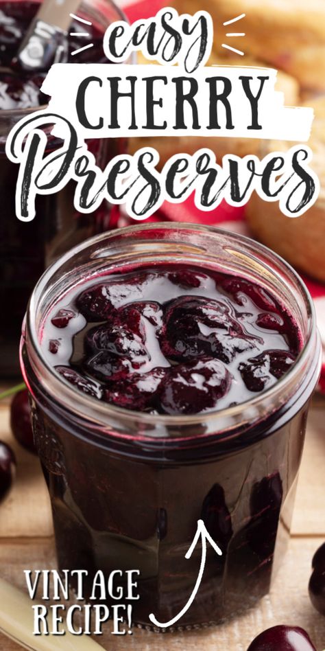 Cherry Preserves Recipe, Cherry Freezer Jam, Fresh Cherry Recipes, Cherry Jam Recipes, Cherry Preserves, Jam Recipes Homemade, Canning Jam, Freezer Jam, Summer Cherries