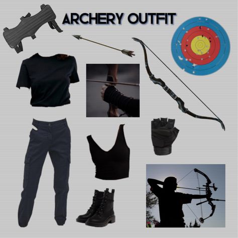 Archery Aesthetic Outfit, Archery Outfit Women Sports, Sports Attire For Pageant, Archery Outfit Women, Archery Aesthetic Modern, Archery Workout, Archery Clothes, Archery Outfit, Archery Clothing