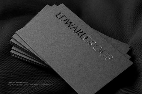 Grey Business Card Design 8 Black Branding, Foil Business Cards, Buisness Cards, Premium Business Cards, Professional Business Cards Templates, Visiting Card Design, Business Card Design Creative, Luxury Business Cards, Business Card Inspiration