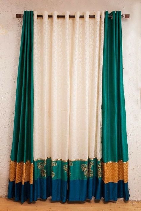 Nail Korean, Curtains Blue, Indian Room Decor, Brown Nail, Colourful Living Room Decor, Decor Butterfly, Autumn Nail, Indian Home Interior, Ethnic Home Decor