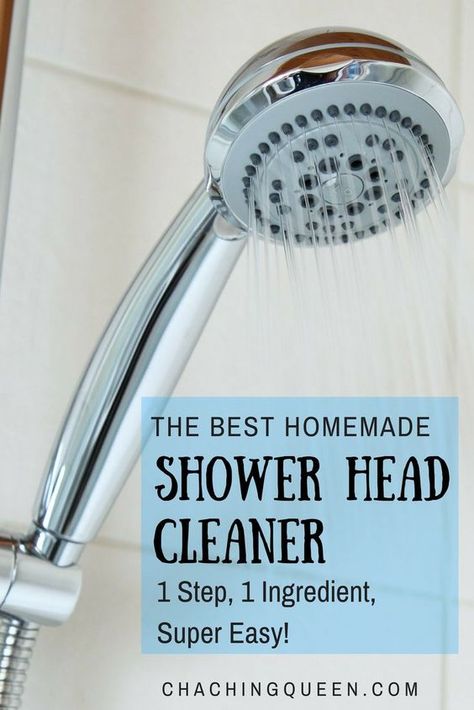 Follow The Yellow Brick Home - How To Give Your Bathroom a Thorough Clean and Avoid Having To Remodel – Follow The Yellow Brick Home Diy Shower Head, Clean Shower Head, Shower Head Cleaner, Natural Cleaners Diy, Cleaning Shower Head, Clean Shower, Shower Tips, Cha Ching, Spring Cleaning Hacks