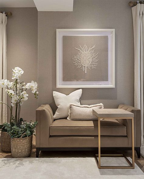 designer hallways sofa with wall art Lounge Room Ideas, Luxury Wall Art, Living Room Furniture Arrangement, Beautiful Living Rooms, Living Room Design, Interior Design Portfolio, Isle Of Wight, Bespoke Furniture, Dream Home Design