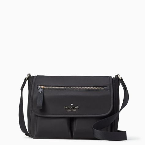 Bags Kate Spade, Crossbody Bag Black, Black Cross Body Bag, Kate Spade Bags, Kate Spade Bag, 7 H, Kate Spade New York, Repellent, Water Repellent