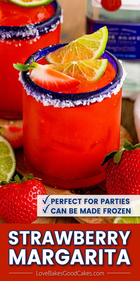 Strawberry Margarita recipe Strawberry Margarita Recipe On The Rocks, Strawberry Margarita On The Rocks, Margaritas On The Rocks, Strawberry Margaritas, Strawberry Tequila, Frozen Strawberry Margarita, Strawberry Margarita Recipe, Margarita On The Rocks, Famous Cocktails