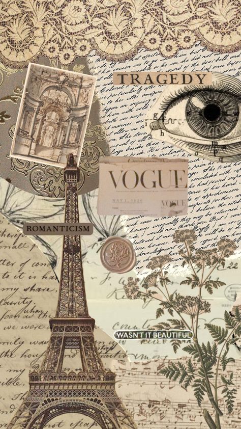 Aesthetic Pages Printable, Beige Paper Wallpaper, Aestheticwallpaper Beige, Vintage Paris Wallpaper, French Wallpaper Aesthetic, French Wallpaper Iphone Aesthetic, Vogue Wallpaper Aesthetic, Journal Cover Decoration, Vintage Aestheticwallpaper