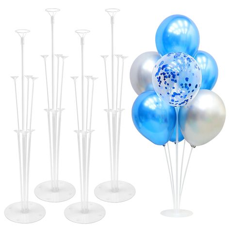 PRICES MAY VARY. 【Suitable for Any Occasion】The balloon sticks for centerpieces are suitable for all occasions, be it wedding, birthday, baby shower, gender reveal, birthday party, baby showers, anniversaries, graduation party, Christmas party or corporate events. Balloon arch stand with base can also be used to create a unique and customizable look on any festive ceremonial day such as Halloween, Thanksgiving Day, New Year's, Valentine's Day and any other kind of table floor to make it truly me Balloon Arch Stand, Centerpiece Stand, Balloon Stand, Balloon Centerpiece, Balloon Holders, Plastic Balloons, 40th Birthday Decorations, Round Balloons, Bachelorette Decorations