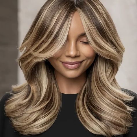 11 Dark Blonde Hair Color Ideas: Try Now Blonde Hair With Brown Highlights Chunky, Heavy Lowlights, Heavy Lowlights On Blonde, Short Blonde Hair With Lowlights, Lowlights On Blonde Hair, Blonde Low Lights, Highlights Chunky, Dark Blonde Hair Color Ideas, Blonde Hair With Brown Highlights