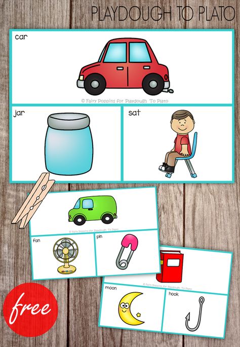 Rhyming Clip Cards Free Printable, Rhyming Cards Free Printable, Clip Cards Free Printable, Rhyming Activities Preschool, Preschool Rhyming, Kindergarten Rhyming, Prek Reading, Rhyming Preschool, Playdough To Plato