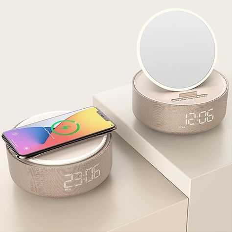 Christamas Gifts, Clock Mirror, Wireless Charger Iphone, Light Alarm Clock, Mirror Lights, Gift Boxes For Women, Gifts For Pastors, Mirror With Led Lights, Radio Alarm Clock