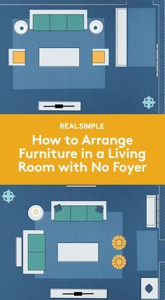 How to Arrange Furniture in a Living Room With No Foyer | You can fake one with your choice of clever work-around. The idea is to create a pause before the seating area. Check out two solutions. How To Arrange Furniture, Arrange Furniture, Family Friendly Living Room, Entry Furniture, Living Room Furniture Layout, Living Room Furniture Arrangement, Living Room Arrangements, Foyer Decorating, Small Room Design