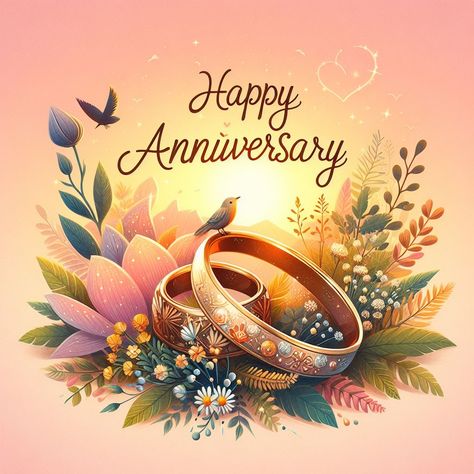 Happy Anniversary images with rings Happy Engagement Anniversary My Love, Happy Wedding Anniversary Wishes Couple, Happy Anniversary Gif Images, Anniversaries Wishes, Happy Anniversary Wishes To Both Of You, Happy Anniversary Clip Art, Wedding Anniversary Images, Engagement Congrats, Happy Anniversary Images