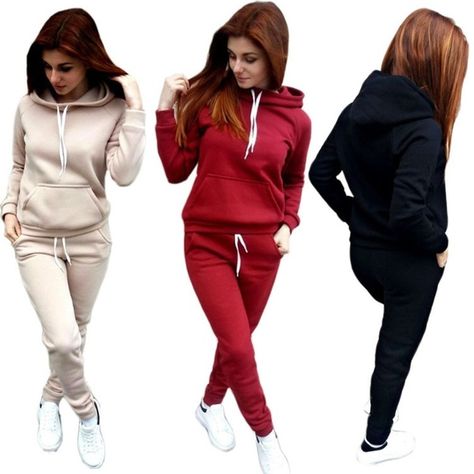 Pink Sweat Suit, Womens Joggers Outfit, Running Trousers, Track Suits, Sweat Suit, Joggers Outfit, Style Sportif, Jogging Suit, Sweatshirt Set