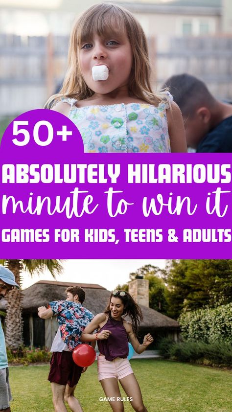 minute to win it games Games To Play At A Family Reunion, Minute To Win It Games Birthday, Outside Minute To Win It Games, Competitive Family Games, Minute To Win It Olympic Games, Birthday Minute To Win It Games, Minute To Win It Birthday Party, Family Bbq Games, Minute To Win It Prizes