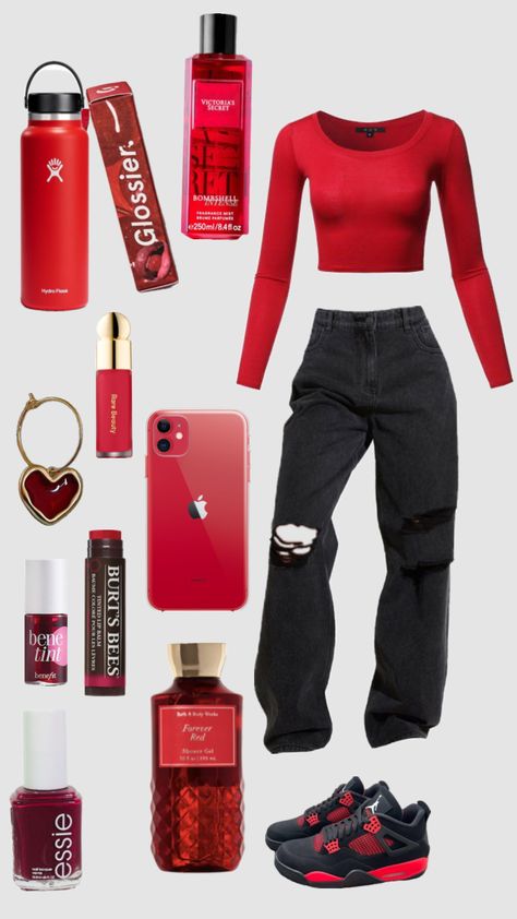 #Redaesthetic #redoutfit #redoutfitinspo #outfitinspo #aesthetic #preppy #fyp #aestheticstyle #viral Red Aesthetic Outfits, Red Outfits Aesthetic, Outfit Ideas Red, Preppy Inspo, Red Outfits, Aesthetic Preppy, Y2k Cute, Fasion Outfits, Hacks Clothes