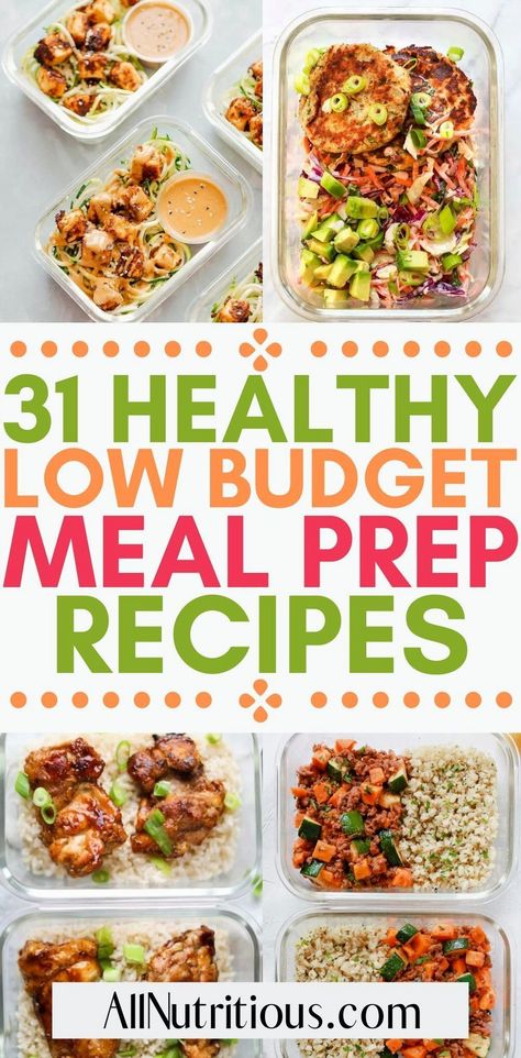 Enjoy nutritious meals without breaking the bank by trying these tasty and affordable meal prep recipes. With these healthy options, you can save money while enjoying delicious lunches and dinners throughout the week. Explore these recipes to find your new favorite meal and make healthy eating both easy and budget-friendly. Meal Prep For Families, Affordable Meal Prep, Budget Meal Prep, Cheap Meal Prep, Prep Snacks, Low Budget Meals, Delicious Meal Prep, Meal Prep Snacks, Lost 50 Pounds