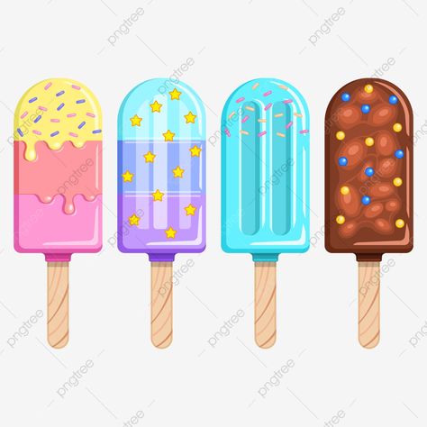 Ice Cream Popsicles Drawing, Popsicles Drawing, Stick Cartoon, Stick Ice Cream, Desserts Ice Cream, Ice Cream Cartoon, Stick Drawings, Ice Cream Dessert, Marriage Dress