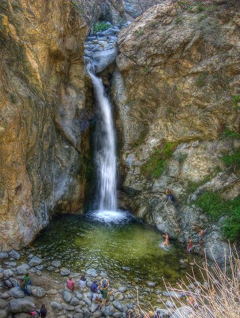 Eaton Canyon Falls, Pasadena, CA. Canyon Waterfall, Eaton Canyon Falls, Waterfalls In California, Metaline Falls Wa, Tahquamenon Falls State Park, California Waterfalls, Pasadena California, California Love, Rock Climbing