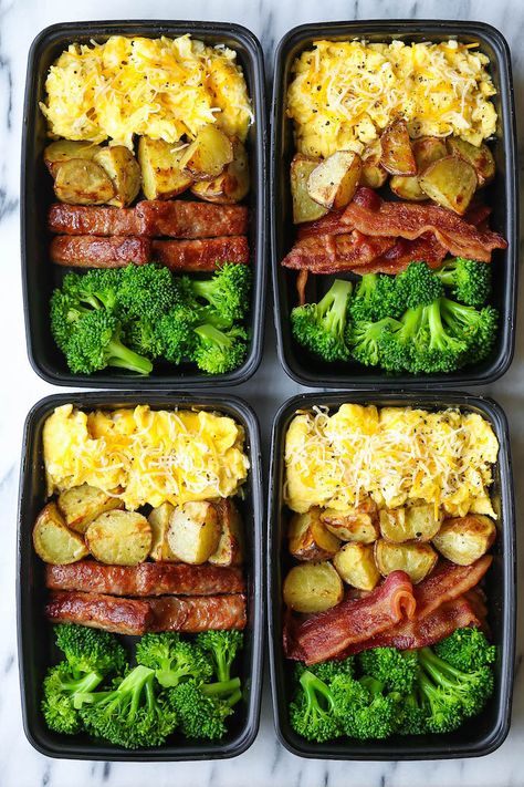 Breakfast Meal Prep Potatoes And Broccoli, Healthy Breakfast Meal Prep, Clean Meal Prep, Healthy Lunch Meal Prep, Breakfast Meal, Easy Healthy Meal Prep, Egg Muffins, Lunch Recipes Healthy, Health Dinner Recipes