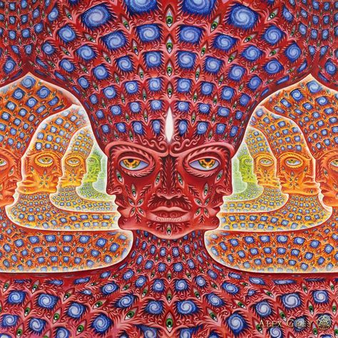 Oh...  e x p a n d i n g awareness of all layers and all realms of self. Thanks Alex! Tool Wallpaper, Tool Eye, Alex Grey, Grey