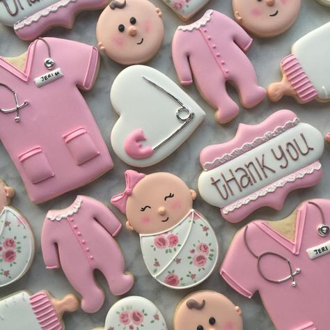 Labor And Delivery Cookies, Midwife Cookies Decorated, Labor And Delivery Cookies Decorated, Cookies For Labor And Delivery Nurses, Labor And Delivery Thank You Cookies, Labor And Delivery Nurse Cookies, Nicu Nurse Thank You Cookies, Nurses Cookies, Ob Thank You Cookies