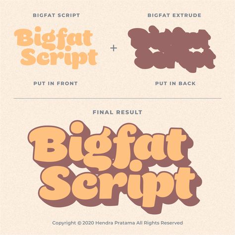 Bigfat Script Font | dafont.com Coding Inspiration, Font Canva Lettering, Dafont Fonts, Font Love, Alfabet Font, Handwritten Text, Desain Buklet, Font Combinations, Aesthetic Fonts