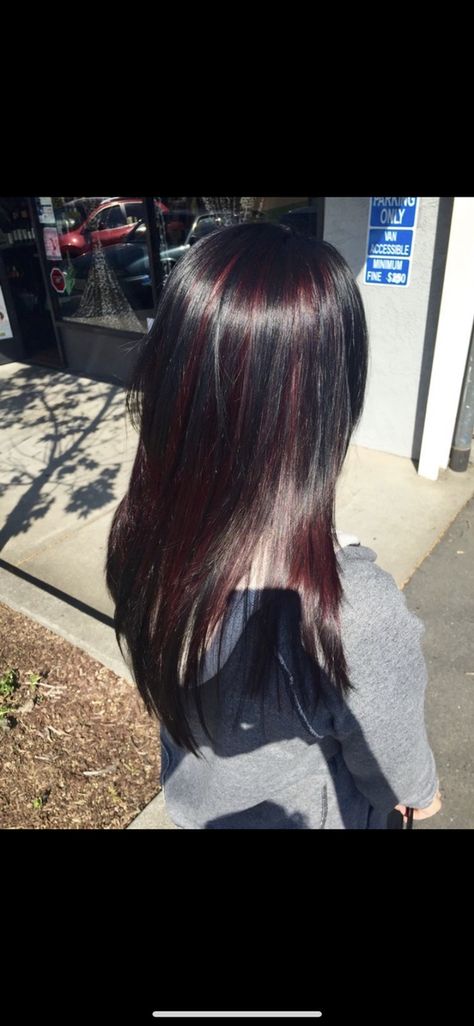 Natural Black Hair Dye Ideas, Hair Dye On Black Hair Without Bleach, No Bleach Red Hair, No Bleach Hair Color For Dark Hair, No Bleach Hair Dye For Dark Hair, Red Hair No Bleach, Bleach Hair Dye, Ruby Hair, Bleach Hair Color