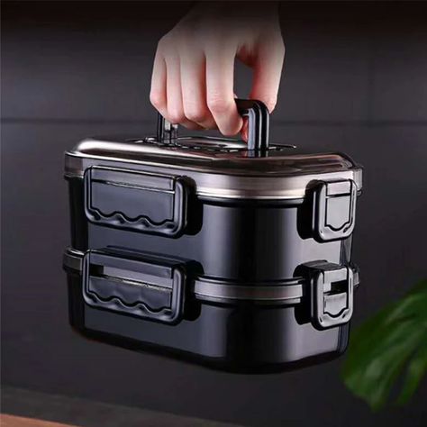 Stainless Steel Lunch Box Portable Business Simple Compartment Bento Box Kitchen Leakproof Food Containers for Men Fitness Meal|Lunch Boxes| - AliExpress Soup Thermos, Lunch Boxes For Men, Stainless Steel Bento Box, Diy Sushi, Sushi Maker, Japanese Bento Box, Steel Lunch Box, Box Kitchen, Stainless Steel Lunch Box