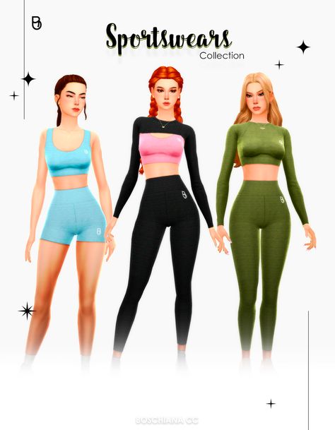 Sims 4 Cc Sportswear Maxis Match, Sims 4 Cc Sportswear Patreon, Sims 4 Cc Female Tops Patreon, Sims 4 Yoga Cc, Sims 4 Athletic Cc, Sims 4 Cc Sportswear, Aesthetic Sims, Sportswear Collection, Sims Clothes