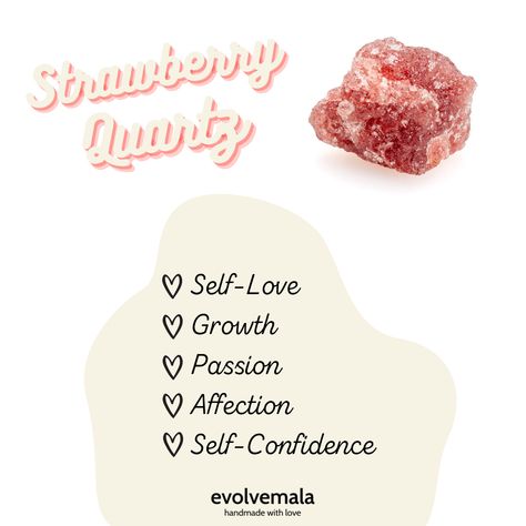 Strawberry Meaning, Strawberry Quartz Crystal Meaning, Strawberry Quartz Meaning, Quartz Healing Properties, Rose Quartz Properties, Strawberry Png, Crystal Healing Chart, Strawberry Roses, Inner Witch