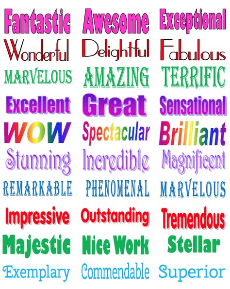 FREE LESSON - “Praise Word Labels” - Go to The Best of Teacher Entrepreneurs for this and hundreds of free lessons.  #FreeLesson   #TeachersPayTeachers   #TPT  http://www.thebestofteacherentrepreneurs.net/2014/02/free-misc-lesson-praise-word-labels.html Praising Words, Teaching 5th Grade, Phonics Practice, Fun Classroom Activities, Teacher Material, Homeschool Inspiration, Writing Strategies, Learn English Grammar, Beginning Of School