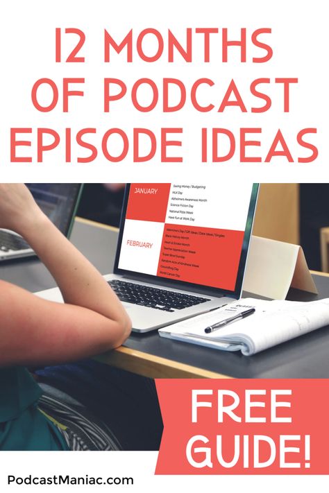 Keep publishing consistent episodes for your listeners with this guide to podcast episode ideas. Topics for every month of the year, applicable to any podcast in any niche/genre. #podcasting #guide #advice Podcast Niche Ideas, Topics For Podcasts, Podcast Ideas Topics, Podcasts Ideas, Podcast Episode Ideas, Podcast Topics Ideas, Creating Podcasts, Podcast Checklist, Episode Ideas