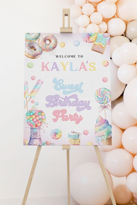 🍬 Pastel Candy Welcome Sign | Sweet Birthday Party Theme | First Birthday Entrance 🌈

Welcome your guests to a sweet celebration with our Pastel Candy Welcome Sign. Perfect for a first birthday party, this delightful entrance decor sets the tone for a celebration filled with joy and sugary delights. Explore this charming addition to create a memorable entrance for your special day!

#PastelCandyWelcomeSign #SweetBirthdayPartyTheme #FirstBirthdayEntrance #PartyDecor Sweet Birthday Party Theme, Birthday Entrance, Candy Land Birthday, Sweet Birthday Party, Candy Land Birthday Party, Party Entrance, Pastel Candy, Candyland Birthday, Girl Birthday Decorations